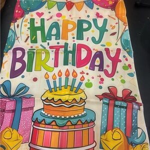 Vibrant Birthday Celebration garden flag 12 by 18